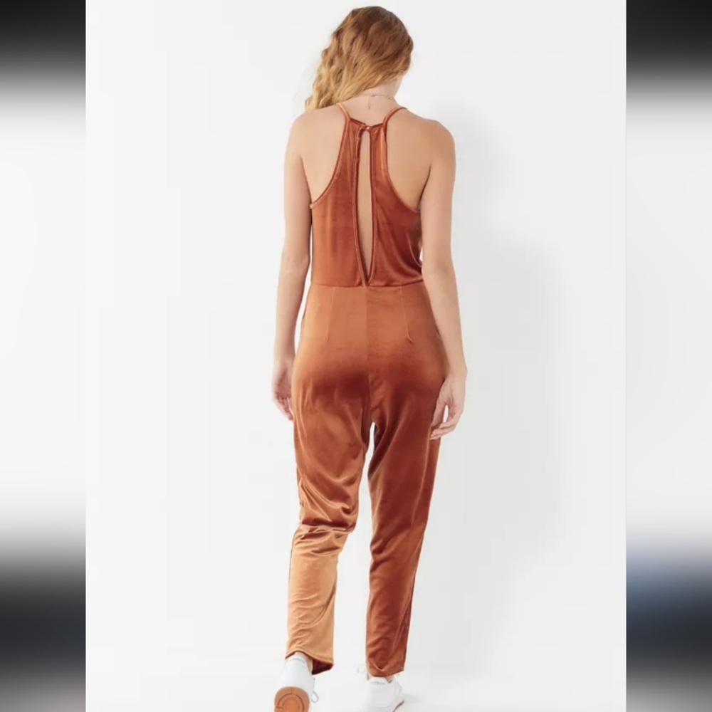 438-Urban Outfitters Copper Velvet‎ Jumpsuit